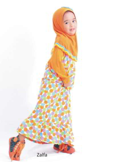 Baju Muslim Anak Perempuan Bunga